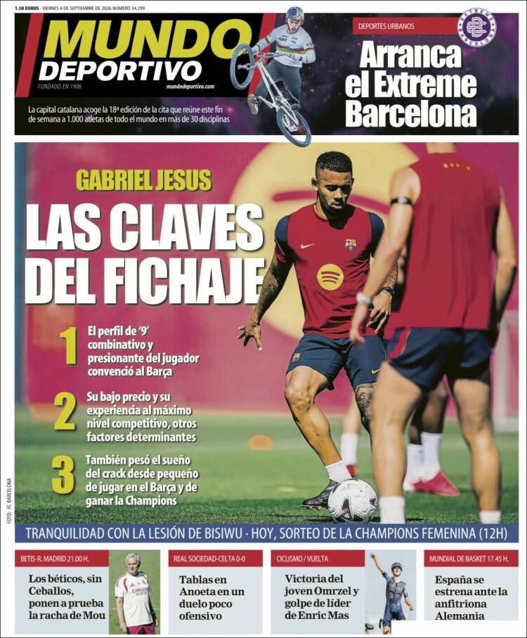 Portada de Mundo Deportivo